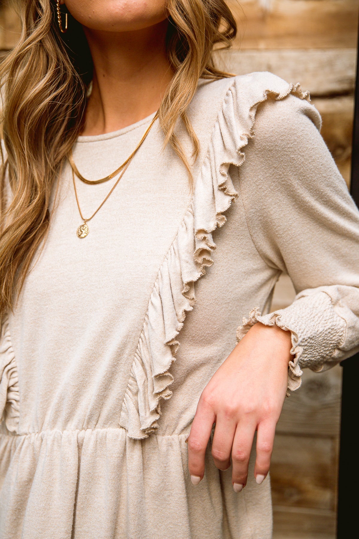 FINAL SALE- Sweet Confession Top In Seashell