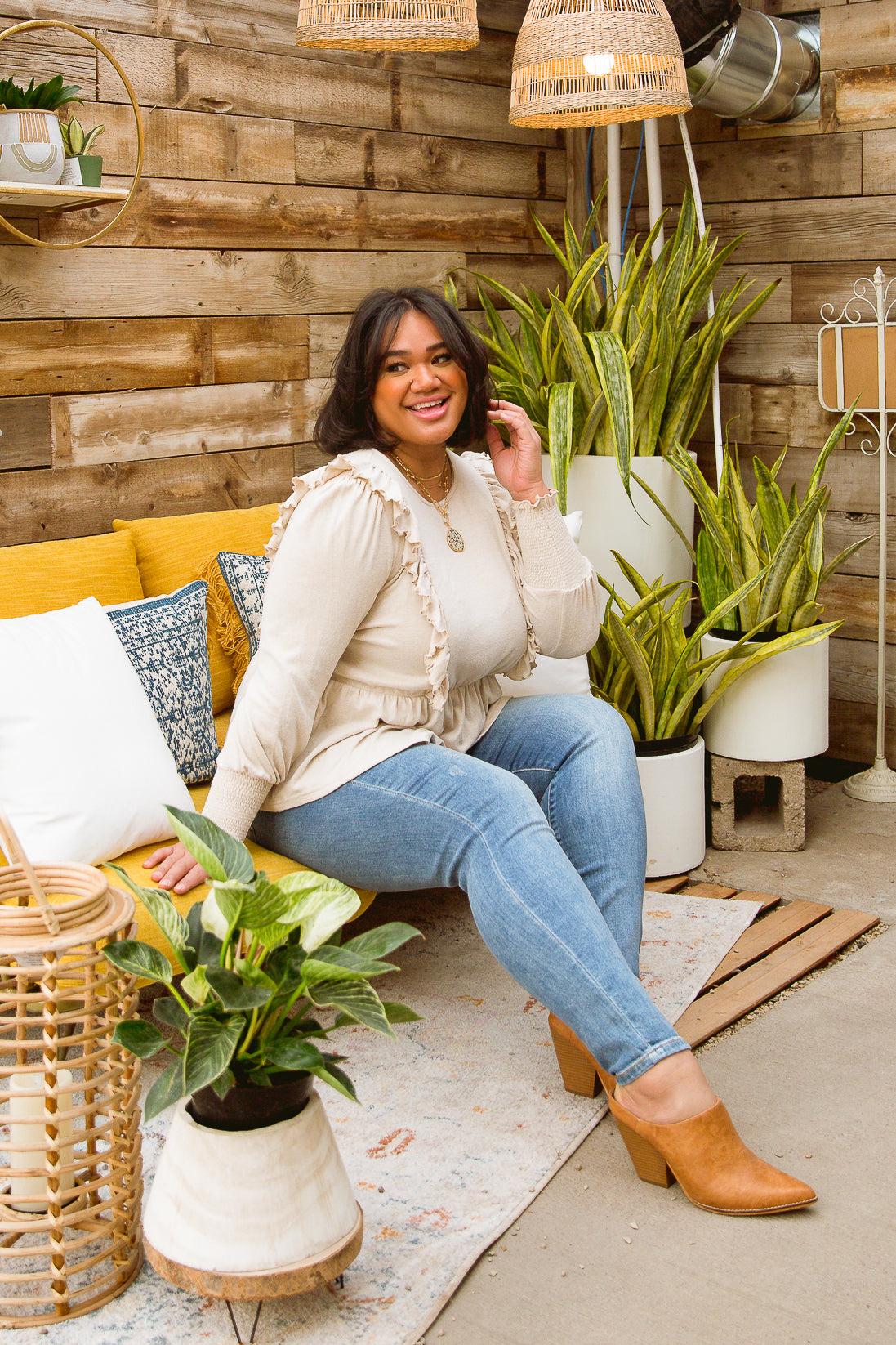 FINAL SALE- Sweet Confession Top In Seashell