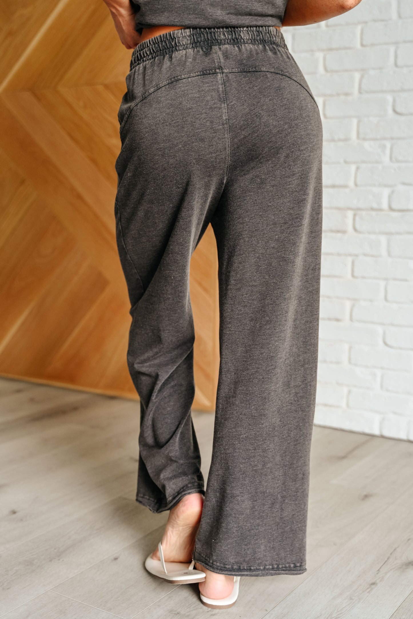 Rae Mode Taking It Easy Tank and Pants Set in Black