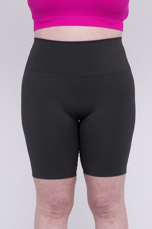 Zenana Athletic High Rise Biker Shorts