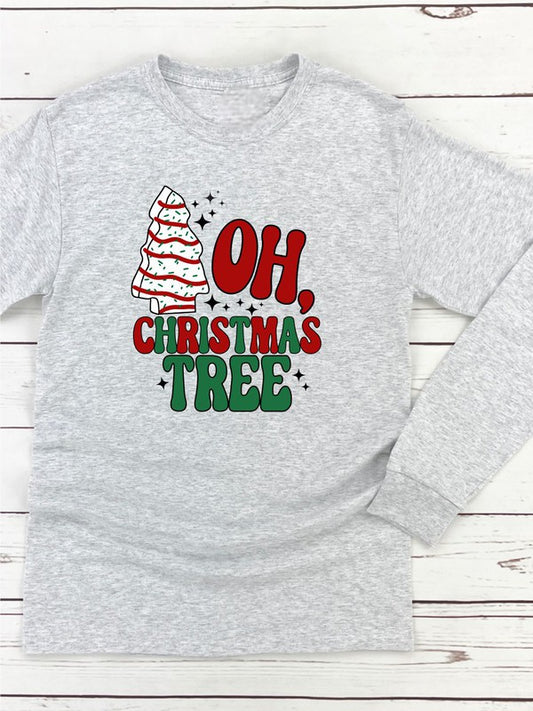 Tree Cake Oh Christmas Tree Long Sleeve Tee