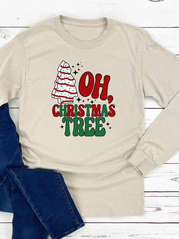 Tree Cake Oh Christmas Tree Long Sleeve Tee