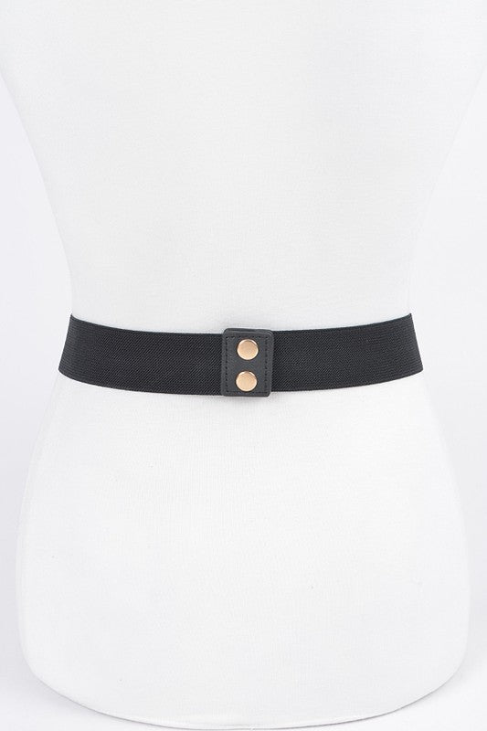 Metal Plaque Iconic Elastic Belt