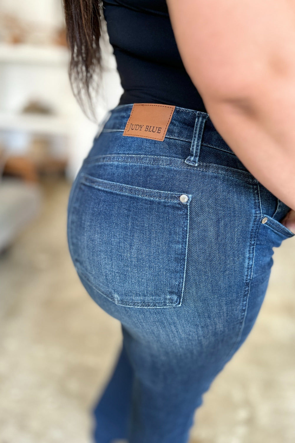 Judy Blue Kim Tummy Control Straight Jeans