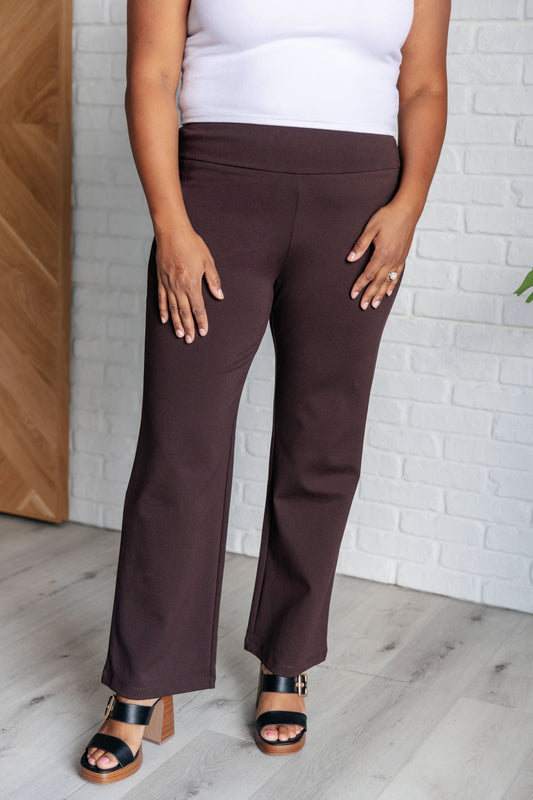 Dear Scarlett Magic Straight Pants in Chocolate