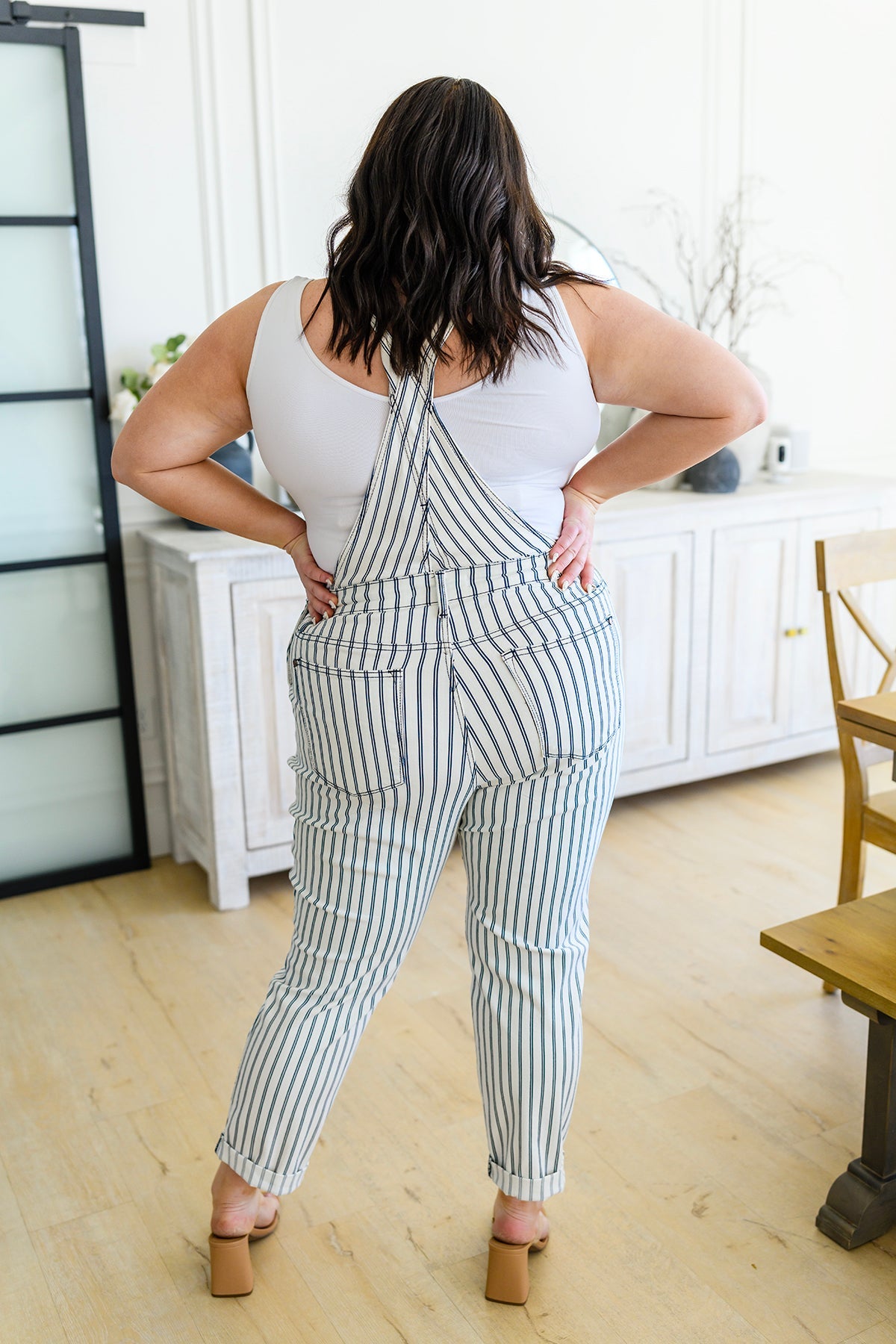 FINAL SALE- Judy Blue Railroad Stripe Overalls