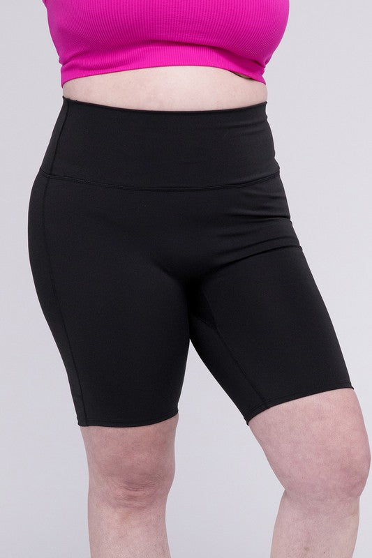 Zenana Athletic High Rise Biker Shorts